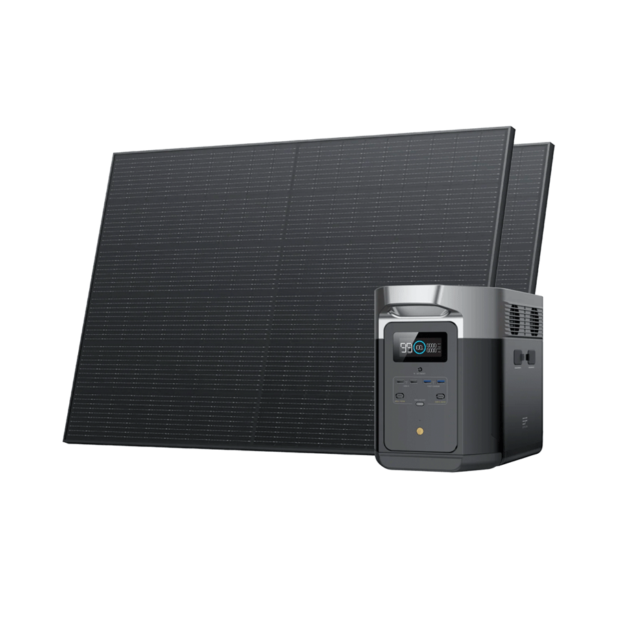 EcoFlow DELTA Max + 2 x 400W Rigid Solar Panel | Conscious