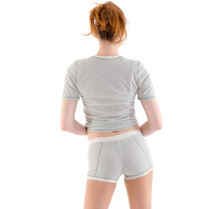 Silver25® 5G EMF Protection Womens Short-Sleeved Tee Shirt - Grey