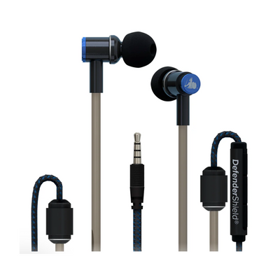 DefenderShield EMF Radiation-Free Air Tube Stereo Earbud Headphones