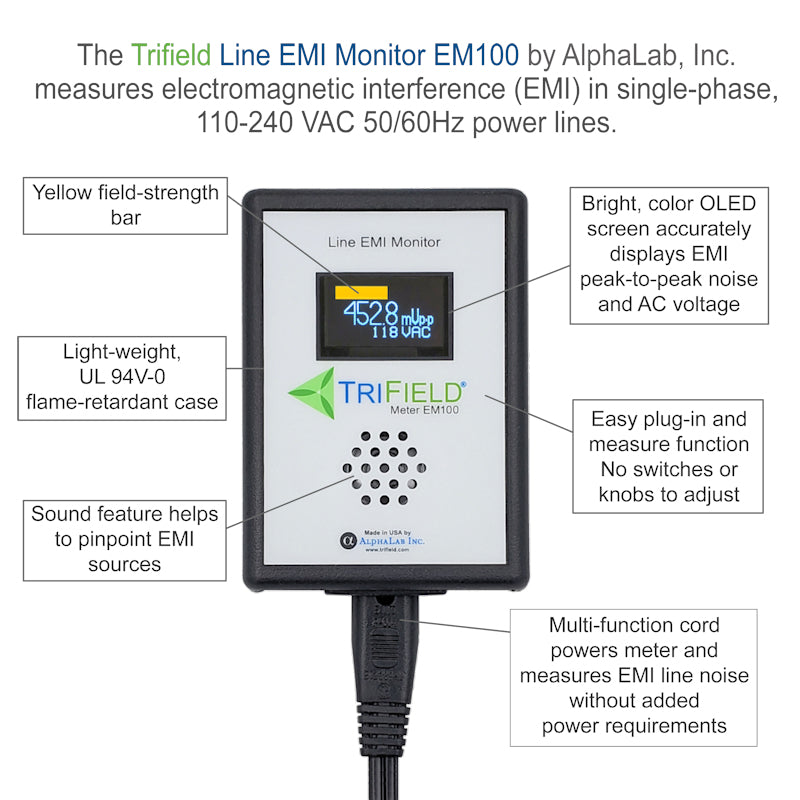 Dirty Electricity Power Line Meter | Line EMI Meter | Conscious Spaces