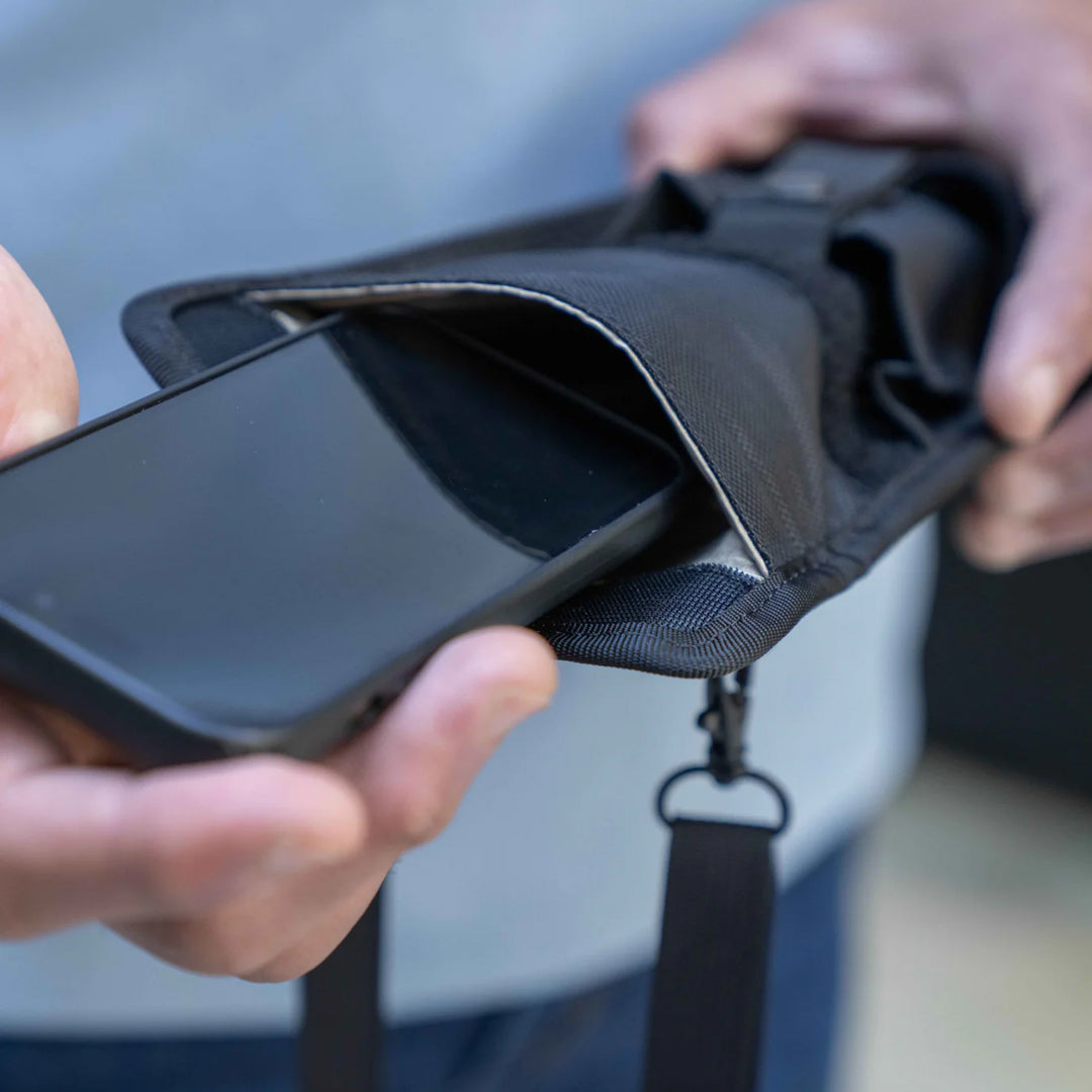 ConcealShield Cell Phone Faraday Travel Bag EMF + RFID Blocking Privacy Pouch | Conscious Spaces ConcealShield Cell Phone Faraday Travel Bag EMF + RFID Blocking Privacy Pouch | Conscious Spaces