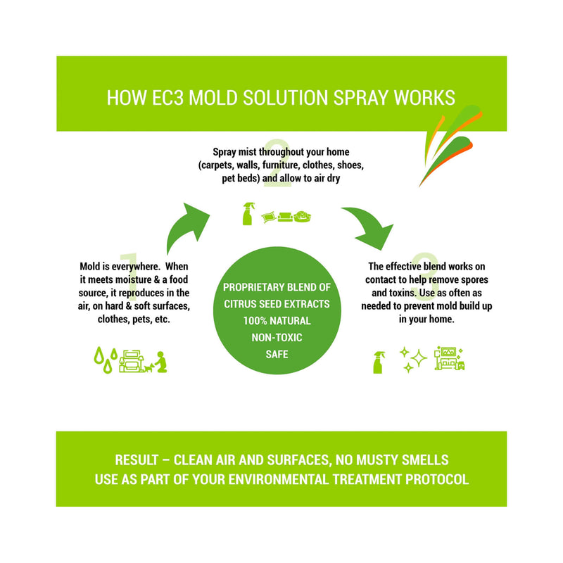 EC3 Mold Solution Spray and Laundry Additive Bundle