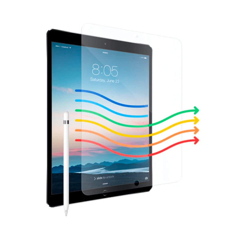 Anti blue light screen protector for iPad