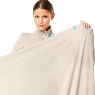 Silver25® 5G EMF Radiation protection blanket 1.30m x 2.20m double layer in grey cotton