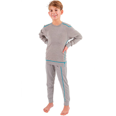 Silver25® 5G EMF Protection Boys Pyjamas in grey Cotton