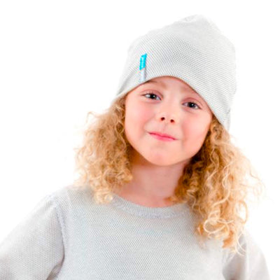 Silver25® 5G EMF Protection Girls Hat in grey Cotton