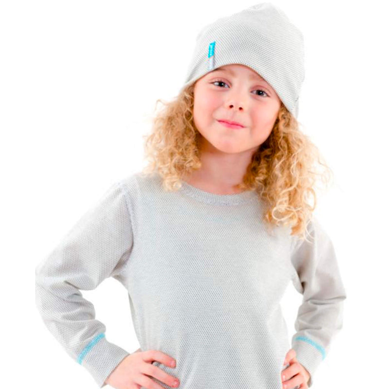 Silver25® 5G EMF Protection Girls Hat in grey Cotton