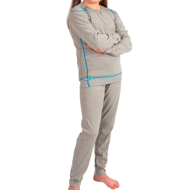 Silver25® 5G EMF Protection Girls Pyjamas in grey Cotton
