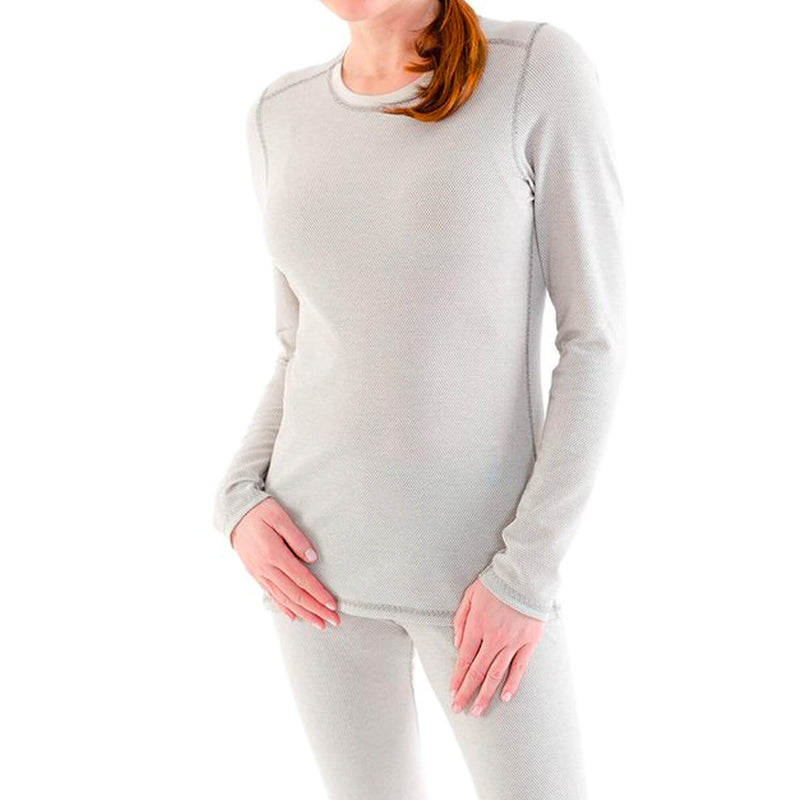 Silver25® 5G EMF Protection Womens Long-Sleeved Tee Shirt - Grey