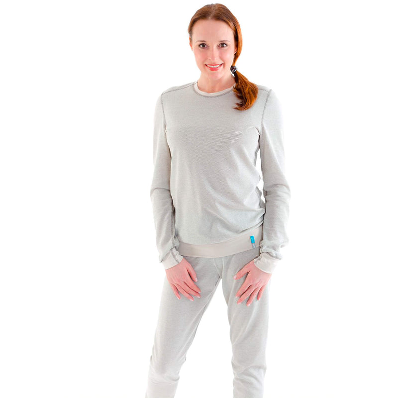 Silver25® 5G EMF Protection Womens Pyjama in grey cotton