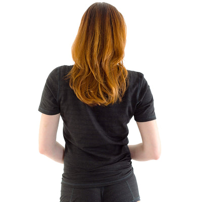 Silver25® 5G EMF Protection Womens Short-Sleeved Tee Shirt - Black