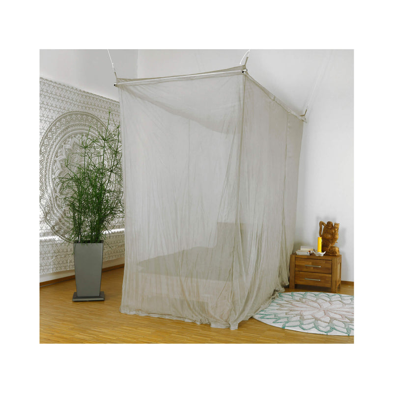 YSHIELD® BTE EMF Protection Canopy in SILVER-TULLE (Up to 120cms width) - Closed