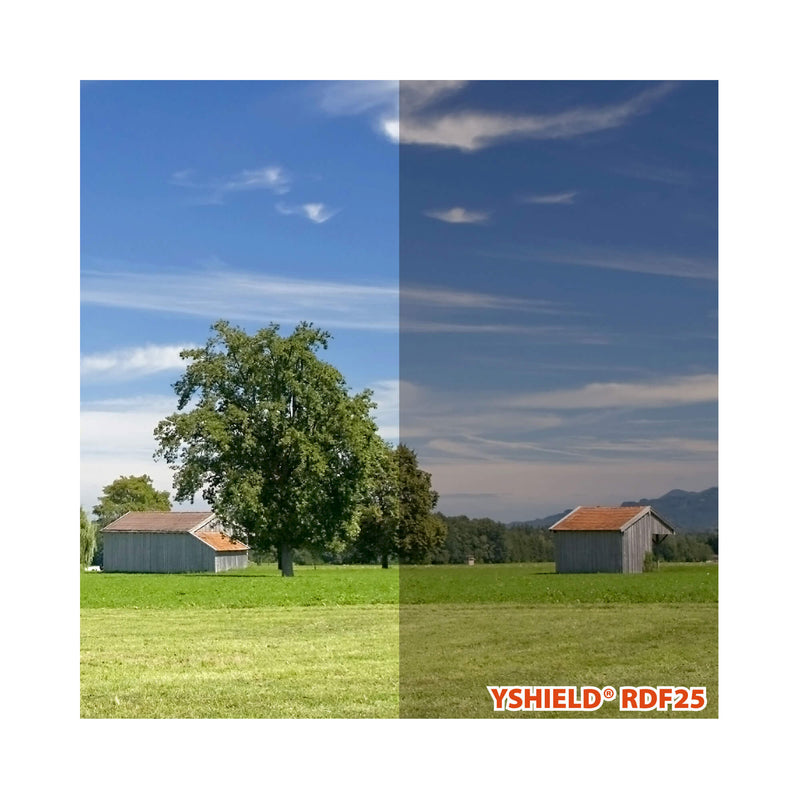 YSHIELD® RDF25 | Window film | Width 76 cm | Length 1m - Light Comparison